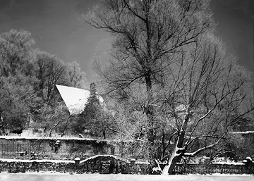Winteridylle an der alten Stadtmauer bei Buchholtz Garten, um1930?