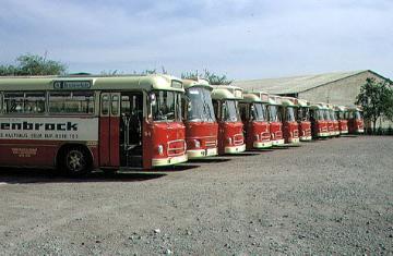 Buspark der Städtischen Verkehrsbetriebe
