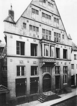 Gasthaus "Zur Stadt London", Münster-Altstadt, Rothenburg 2. Ansicht 1893 kurz vor dem Abriss.