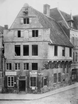 Rothenburg 23: Haus von der Wyck vor dem Abriß 1898