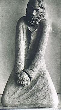 Der Zweifler: 1932, Bronzeskulptur von Ernst Barlach