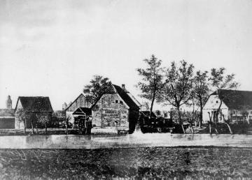 Die Enking-Mühle an der alten Aa (heute Standort des Schlachthofes)