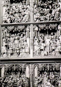 St. Petri-Kirche: Antwerpener Schnitzalter (Detail), 30 Bildfelder mit 633 Figuren, Werkstatt Meister Gielesz (Gilles), vollendet 1521