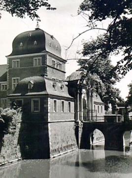Schloss Ahaus, Torhaus mit Brücke von Nordwesten