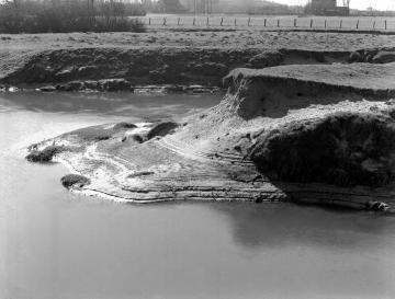Die Werse mit starkem Uferabbruch bei Sendenhorst-Albersloh, 1950er Jahre