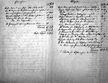 Brief betreffend die Kosten des Schützenfestes in Verlar 1871