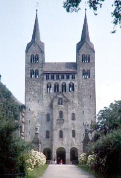 St. Stephanus und Vitus-Kirche, Westwerk, 1965 (ehemalige Benediktinerabtei Kloster Corvey)