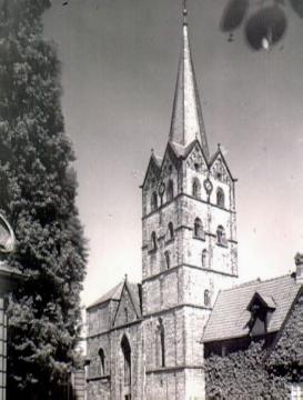 Ev. Münsterkirche: Turm von Südwesten, ehem. Stiftskirche St. Marien und Pusinna, erbaut 1220-1270/80 - erste Großhallenkirche Westfalens