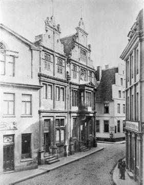Prinzipalmarkt 17/18: Stadtlegge und Stadtkeller 1888 (Ecke Klemensstraße)