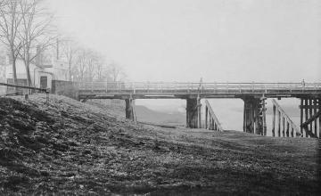 Lippebrücke bei Dorsten, um 1918?