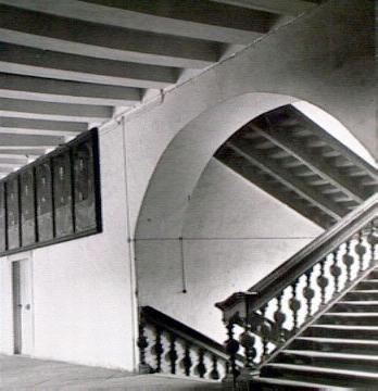 Kloster Corvey, ehem. Benediktinerabtei, 1951:Treppenhaus im Ostflügel