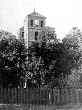 Doppelturm der St. Margaretha-Kirche im Ortsteil Hohenwepel, um 1944?