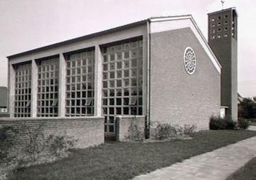 Die evangelische Zionskirche, erbaut 1959