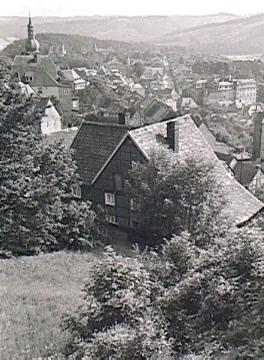 Blick vom Schloßberg auf die Stadt