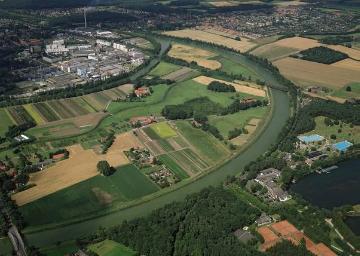 Münster-Hiltrup, im Süden von Münster, Dortmund-Ems-Kanal und der Hiltruper See
