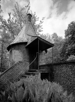 Haus Welbergen: Eckpavillon der Ringmauer um die Vorburg, errichtet im Dreissigjährigen Krieg