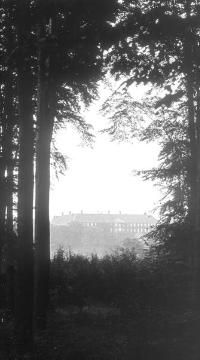 Schloss Cappenberg, Schlosspark mit Südfront, um 1930?