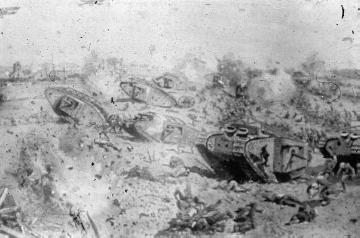 Artillerie im Ersten Weltkrieg: Panzergeschwader der englischen Armee an der Westfront