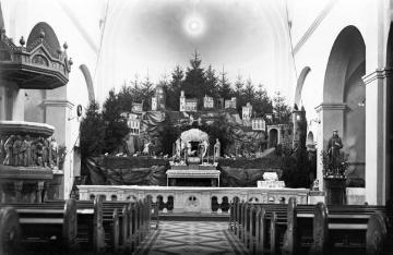 Krippe in der Herz Jesu-Kirche des Franziskanerklosters Stuckenbusch