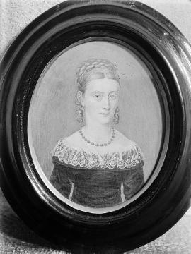 Annette von Droste-Hülshoff (1797-1847): Kopie eines Gemäldes von C.H.N. Oppermann
