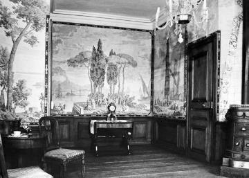 Haus Rüschhaus, "italienisches Zimmer" mit Landschaftstapeten aus der Pariser Manufaktur Joseph Dufour (um 1824)