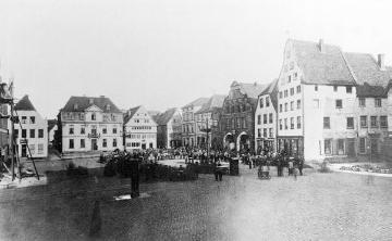 Der Dortmunder Marktplatz im Jahre 1871