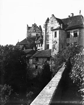 Burg Meersburg, "Altes Schloss", ab 1838 Wohnsitz des Josef Laßberg, Schwager von Annette von Droste-Hülshoff, Aufnahme um 1930?