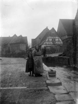 Begegnungen, Westfront 1914-1918: Frauen am Waschplatz, ohne Ort, undatiert