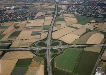 Autobahnkreuz Werl, A 44 / A 445