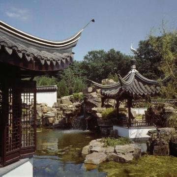 Chinesischer Garten, Partie aus dem Botanischen Garten der Ruhr-Universität (Universitätsstr. 150)