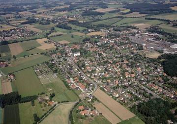 Langenberg, Ortsbild mit Landschaft