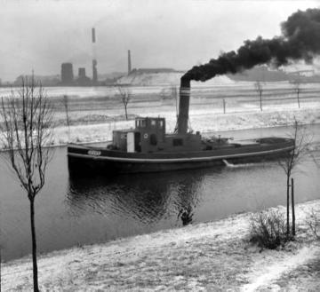 Dampfschlepper auf dem Dortmund-Ems-Kanal