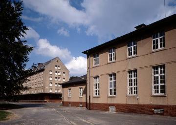 Winterbourne-Kaserne (1945-1994), Partie am Speicher 7 - Zustand vor dem Umbau des Kasernengeländes und einstigen Heeresverpflegungshauptamtes für Norddeutschland (1939-1945) zum Dienstleistungszentrum "Speicherstadt Münster"