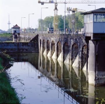 Dortmund-Ems-Kanal, Schleuse Münster: Altes Schleusenbecken von Norden