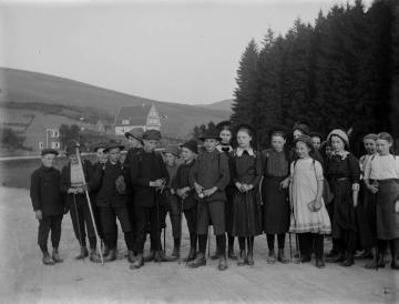 Schülerwanderfahrt mit Lehrer Richard Schirrmann, undatiert, um 1910?