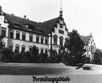 Verwaltungsgebäude, Provinzial-Heilanstalt Warstein. Undatiert, um 1928?