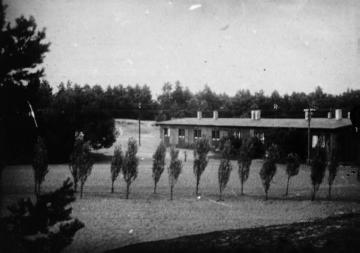 Baracke im Kinderdorf Staumühle - Erholungslager für Schüler aus dem Ruhrgebiet, gegr. 1925 durch Richard Schirrmann auf einem ehemaligen Militärgelände in der Senne, undatiert