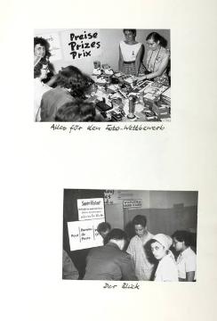 Welttreffen der wandernden Jugend in Koblenz-Ehrenbreitstein 1959 mit internationaler Jugendrallye - in: Fotoalbum "50 Jahre Deutsches Jugendherbergswerk 1909-1959"