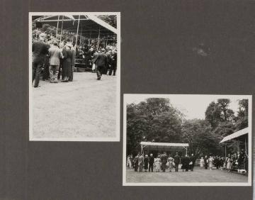 London, Mai 1959: Festakt zur Einweihung des King George VI Memorial Youth Hostel durch Königin Elisabeth II - unter den Ehrengästen: Richard und Elisabeth Schirrmann