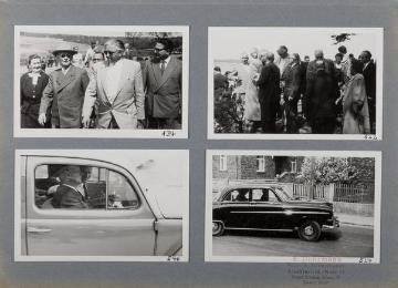 Festveranstaltung zu Ehren Richard Schirrmanns (Bild 1 links, 3 ) anlässlich der Verleihung der Ehrenbürgerschaft seiner hessischen Wahlheimatstadt Grävenwiesbach an seinem 80. Geburtstag 1954 (Fotoalbum)