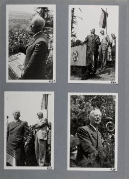 Festveranstaltung zu Ehren Richard Schirrmanns (im Bild) anlässlich der Verleihung der Ehrenbürgerschaft seiner hessischen Wahlheimatstadt Grävenwiesbach an seinem 80. Geburtstag 1954 (Fotoalbum)