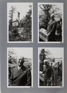 Festveranstaltung zu Ehren Richard Schirrmanns (im Bild) anlässlich der Verleihung der Ehrenbürgerschaft seiner hessischen Wahlheimatstadt Grävenwiesbach an seinem 80. Geburtstag 1954 (Fotoalbum)