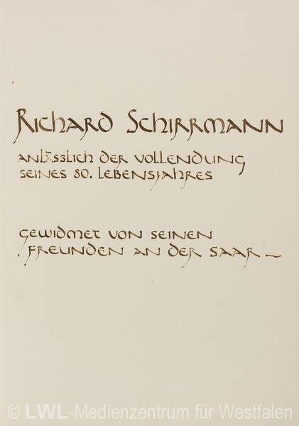 07_2524 Nachlass Richard Schirrmann (1874-1961), Gründer des Deutschen Jugendherbergswerkes