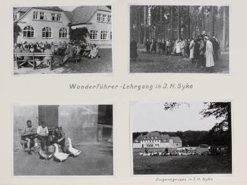 Wanderführerlehrgang in der Jugendherberge Syke, Landkreis Diepholz, in: Fotoalbum "Jugendherbergen des Landesverbandes Unterweser-Ems", gewidmet Richard Schirrmann 1954