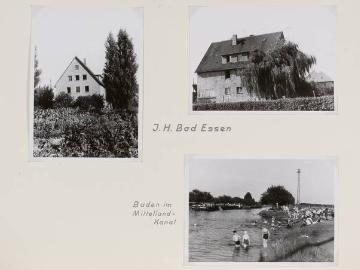 Jugendherberge Bad Essen, Landkreis Osnabrück, in: Fotoalbum "Jugendherbergen des Landesverbandes Unterweser-Ems", gewidmet Richard Schirrmann 1954