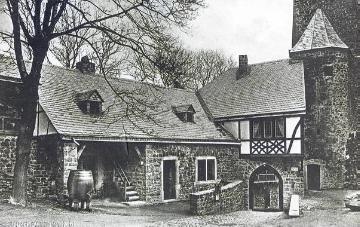 Jugendherberge auf Burg Altena, errichtet 1912/14 von Lehrer Richard Schirrmann (auch erster Herbergsvater), undatiert, um 1920?