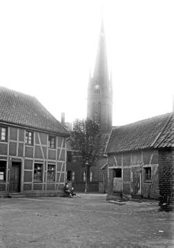 Altstadtwinkel mit Pfarrkirche St. Lamberti, neu erbaut 1898