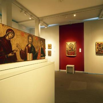 Exponate im Ikonen-Museum Recklinghausen, eröffnet 1956, umfangreichste Sammlung ostkirchlicher Kunst in der westlichen Hemisphere