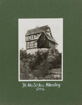 Jugendherberge Altes Schloss Altensteig, Landkreis Calw, in: Fotoalbum "Deutsche Jugendherbergen" des Verbandes für Deutsche Jugendherbergen, Hilchenbach, undatiert