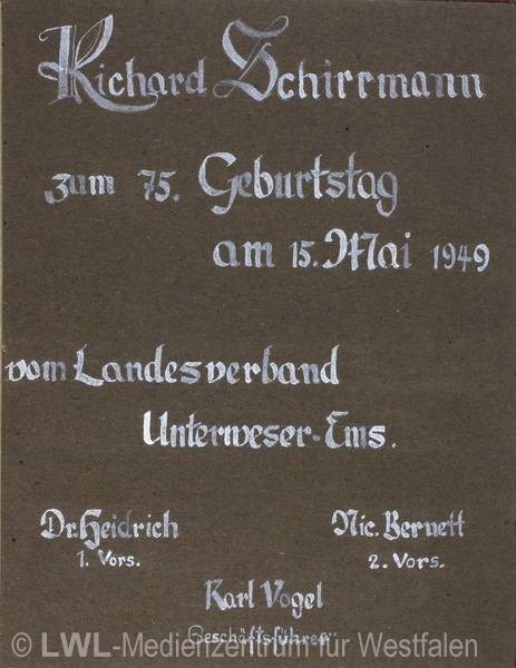 07_2876 Nachlass Richard Schirrmann (1874-1961), Gründer des Deutschen Jugendherbergswerkes